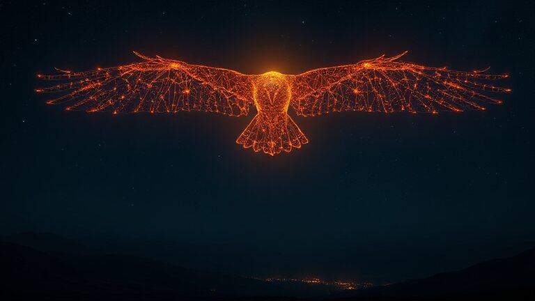 Oneira — a dream-realm of glowing constellations linked across the night